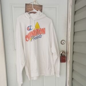 Men's Extra Large White Champion Reverse Weave With Outstanding Graphics